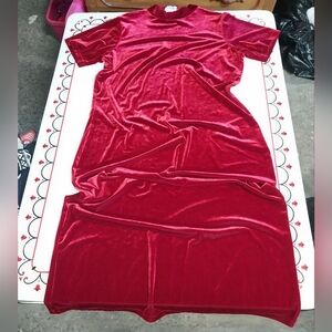 Vintage ACW Design Red Velvet Women's Dress
